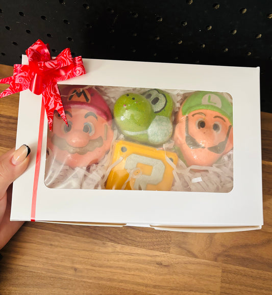 Mario bath bomb gift set